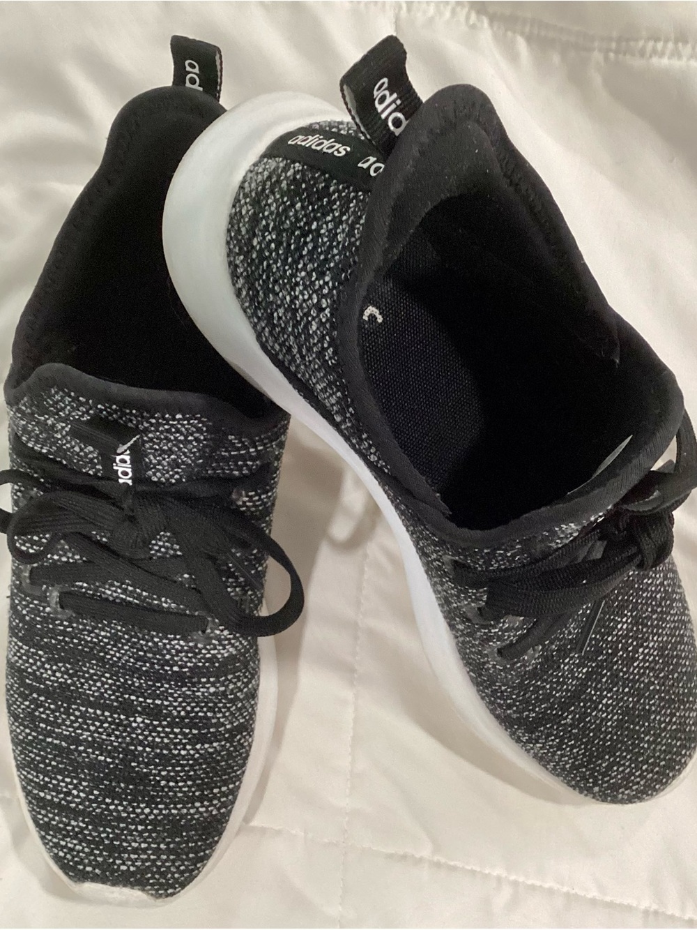 ADIDAS Women’s Size 8.5 Cloudfoam Pure Running Shoes in Core Black- Used